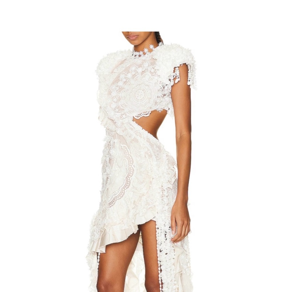 Zimmermann Wonderland Lace Frill Dress - Picture 2 of 7